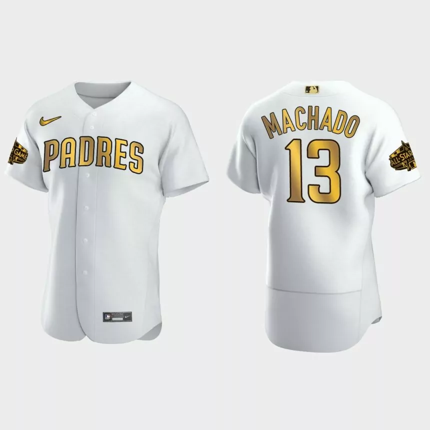 Manny Machado San Diego Padres 2022 MLB All-Star Game Jersey – White Gold
