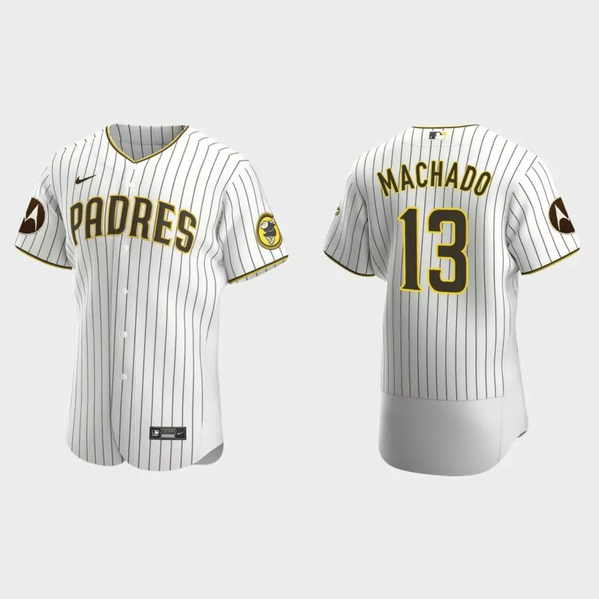 Manny Machado San Diego Padres 2023 Motorola Patch Authentic Jersey – White