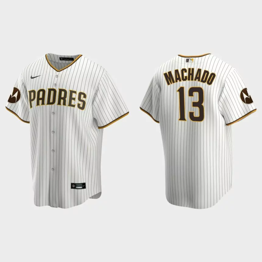 Manny Machado San Diego Padres 2023 Motorola Patch Replica Jersey – White