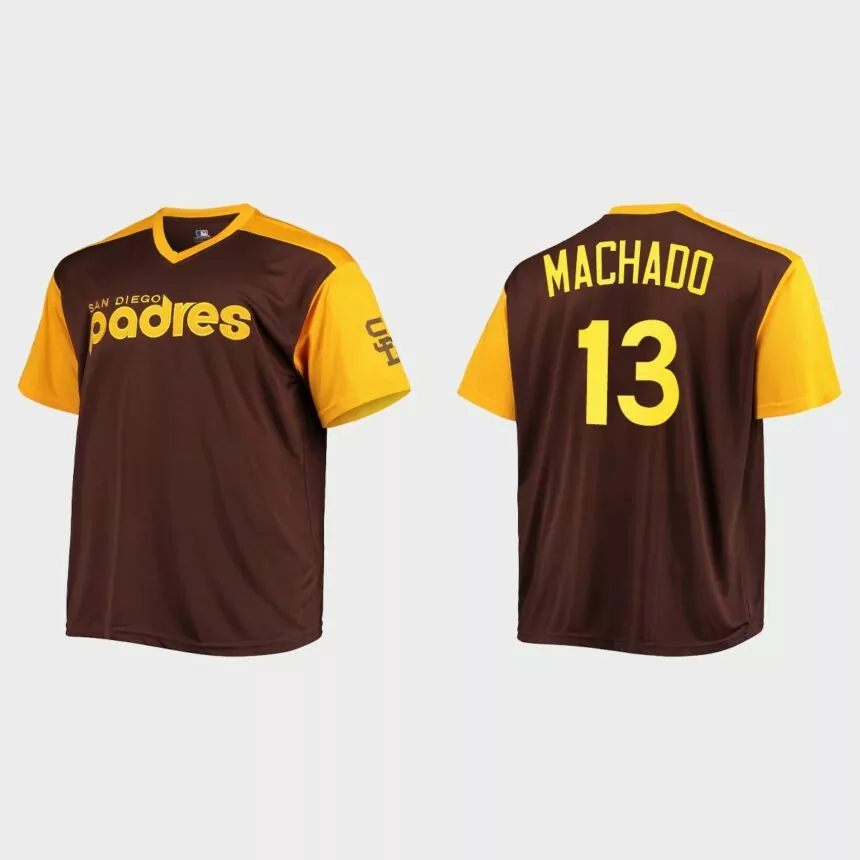 Manny Machado San Diego Padres Replica Cooperstown Jersey – Brown