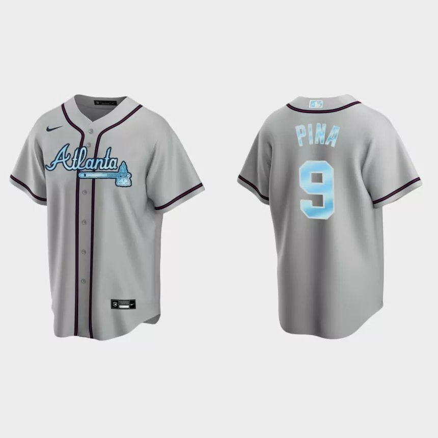 Manny Pina Atlanta Braves 2022 Father’s Day Replica Jersey – Gray