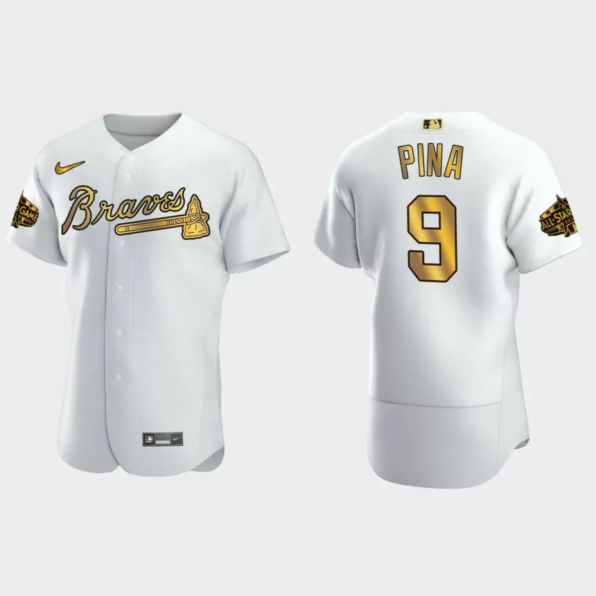 Manny Pina Atlanta Braves 2022 MLB All-Star Game Jersey – White Gold