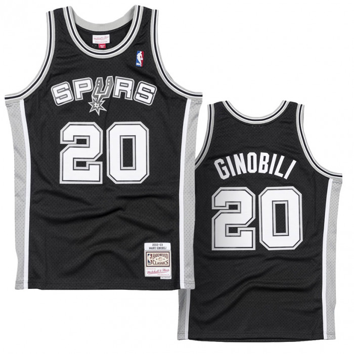 Manu Ginobili 20 San Antonio Spurs 2002-03 Mitchell & Ness Swingman Jersey
