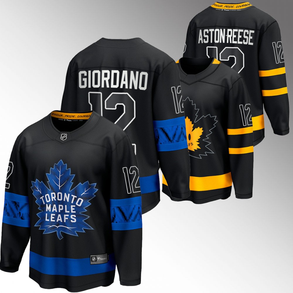 Maple Leafs #12 Zach Aston-Reese Black Alternate Jersey