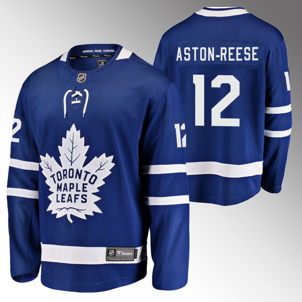 Maple Leafs #12 Zach Aston-Reese Blue Home Jersey