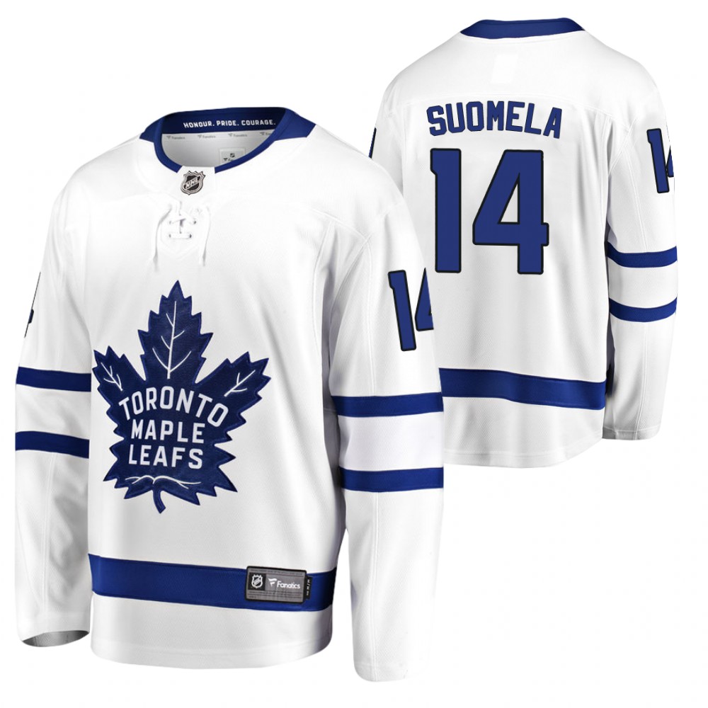 Maple Leafs #14 Antti Suomela White 2021 Away Jersey