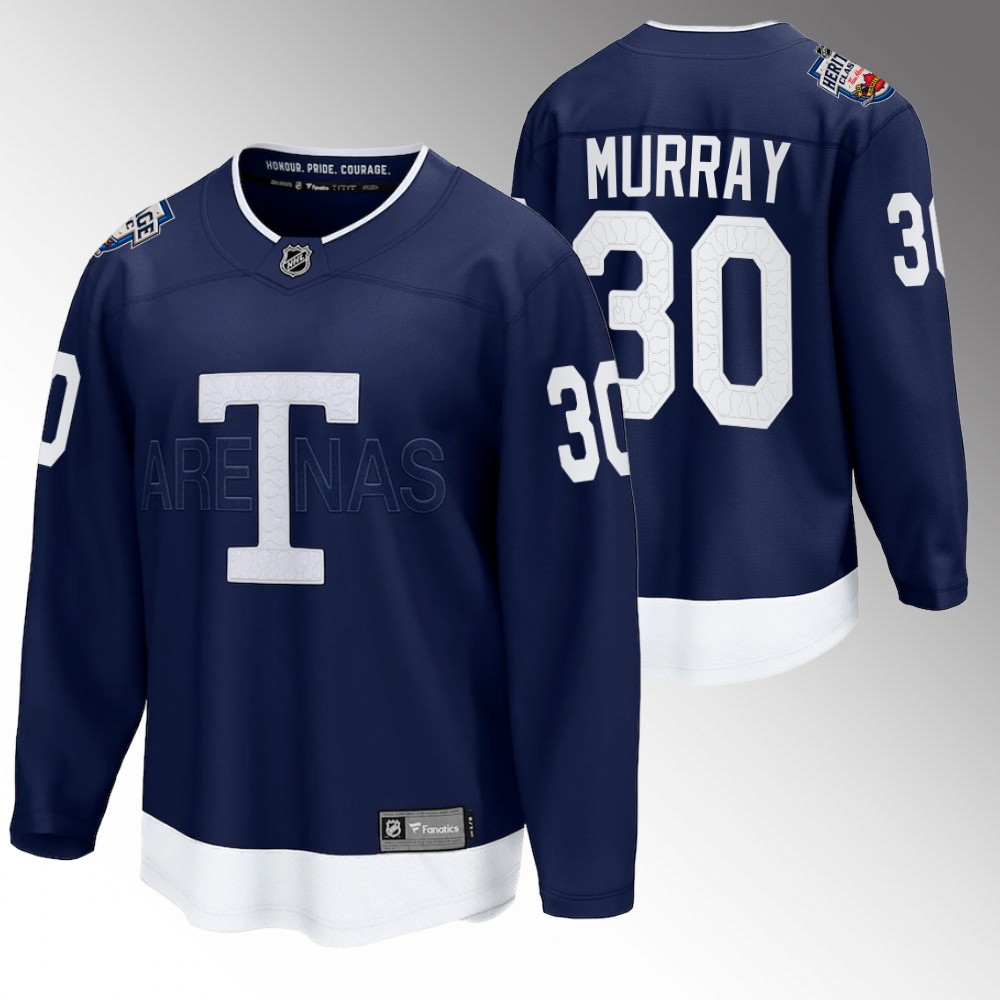 Maple Leafs #30 Matt Murray Navy 2022 Heritage Classic Jersey
