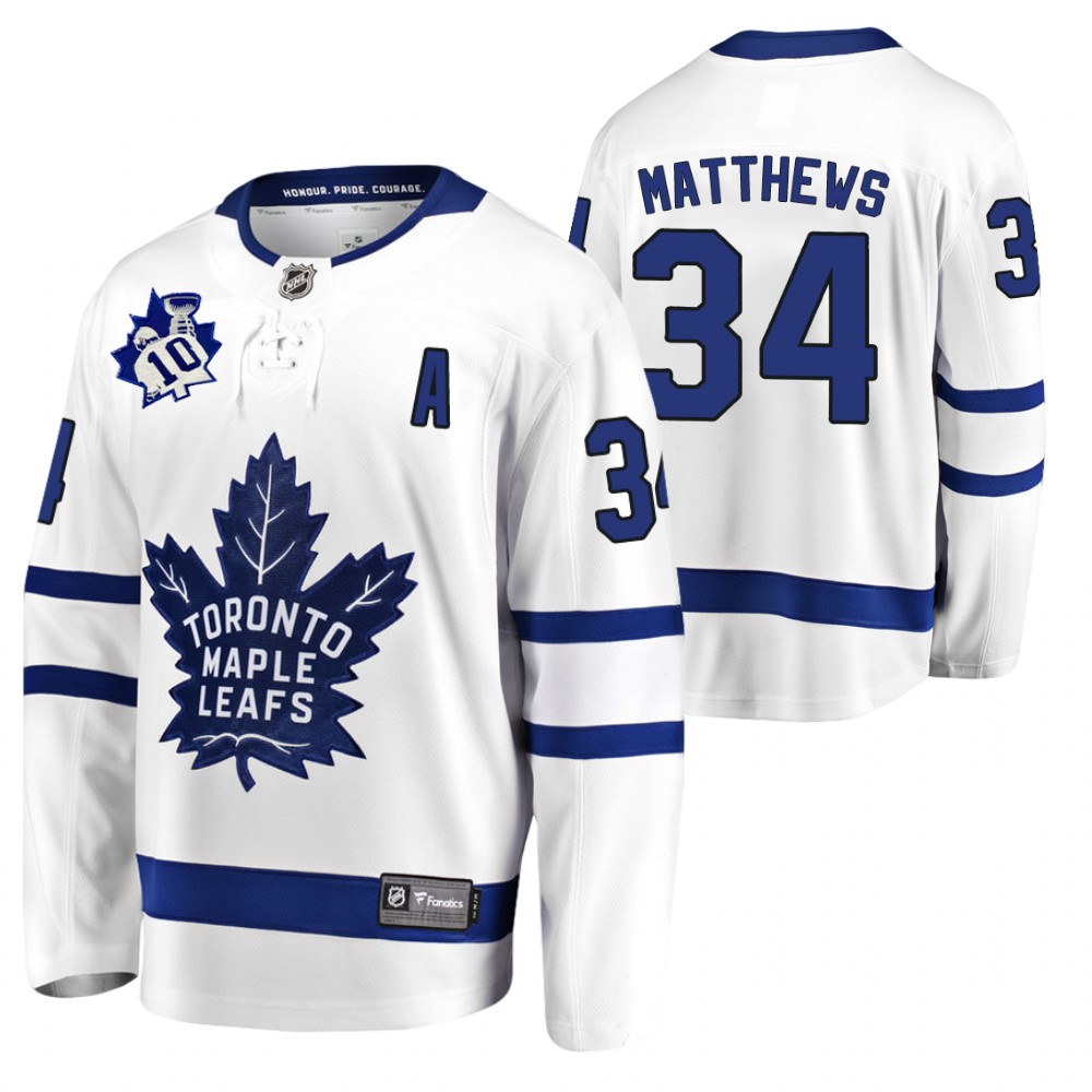 Maple Leafs #34 Auston Matthews White Honor Armstrong Jersey