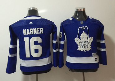 Maple Leafs 16 Mitch Marner Blue Youth Adidas Jersey