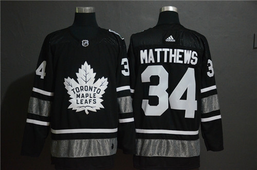 Maple Leafs 34 Auston Matthews Black 2019 NHL All-Star Adidas Jersey