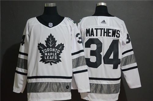 Maple Leafs 34 Auston Matthews White 2019 NHL All-Star Adidas Jersey