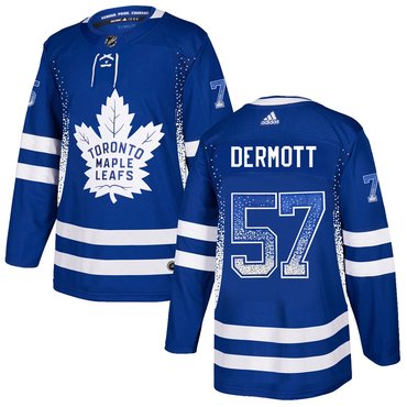Maple Leafs 57 Travis Dermott Blue Drift Fashion Adidas Jersey