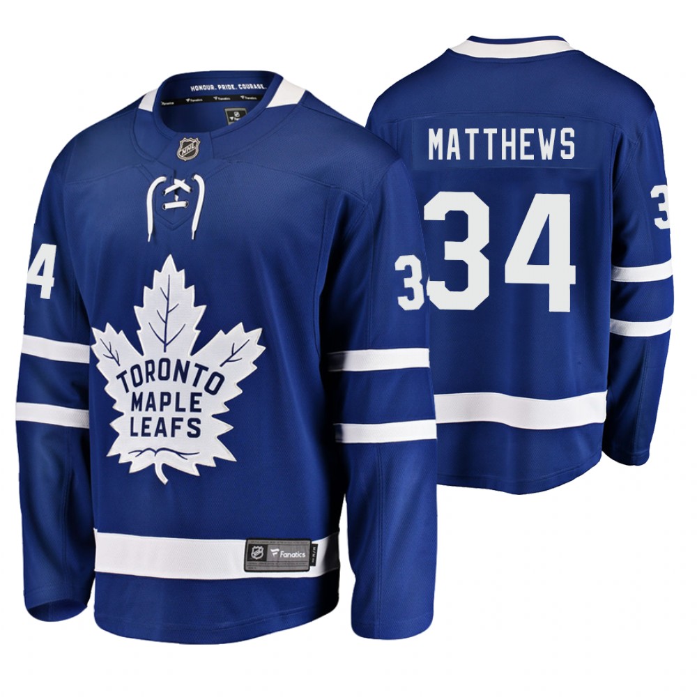 Maple Leafs Auston Matthews Blue Breakaway Player Home Jersey