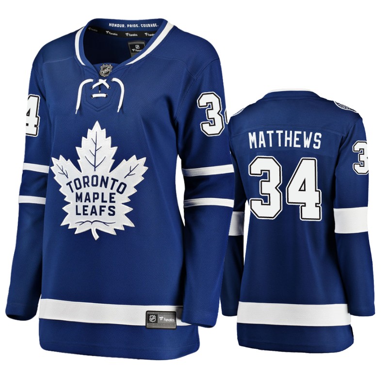 Maple Leafs Auston Matthews Blue Breakaway Player Home Jersey Stitched .