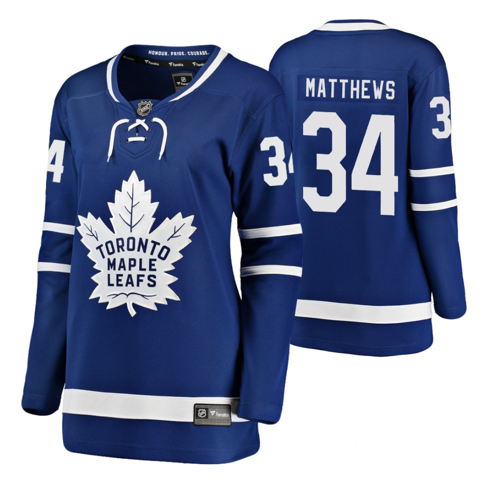 Maple Leafs Auston Matthews Blue Breakaway Player Home Jersey Stitched