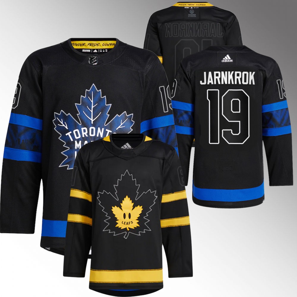 Maple Leafs Calle Jarnkrok drew house Alternate Reversible Authentic Black Jersey