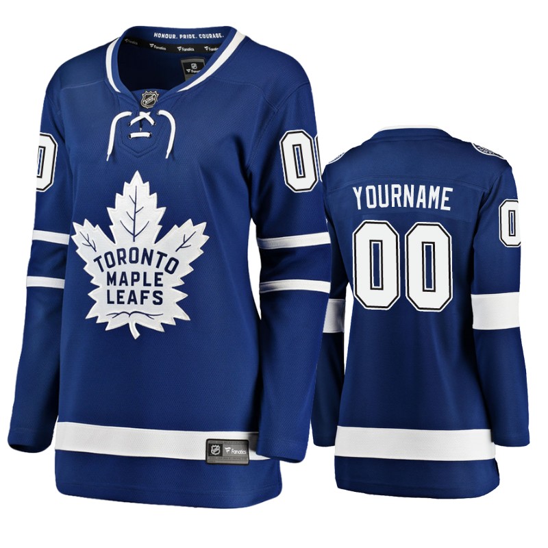 Maple Leafs Custom Blue Breakaway Player Home Jersey