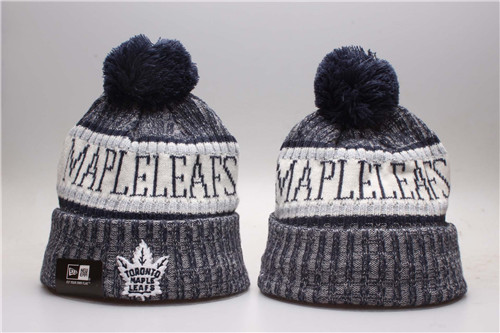 Maple Leafs Fresh Logo Navy Knit Hat YP