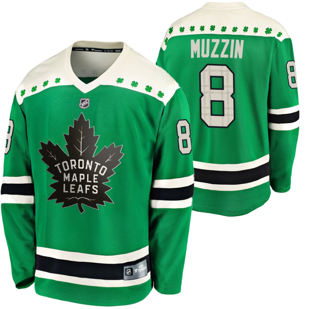 Maple Leafs Jake Muzzin 2020 St Paddy's Day Green #8 Breakaway Jersey
