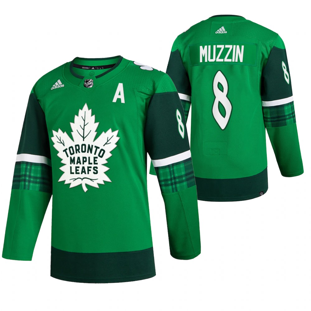 Maple Leafs Jake Muzzin St. Patrick Green #8 Jersey 2022