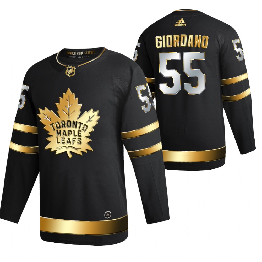 Maple Leafs Mark Giordano 2022 Golden Edition Black Authentic Jersey