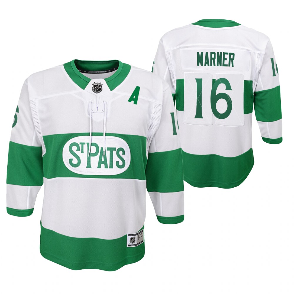 Maple Leafs Mitchell Marner 2021 St. Pats Jersey Youth Throwback