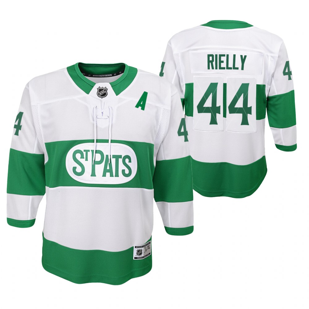 Maple Leafs Morgan Rielly 2021 St. Pats Jersey Youth Throwback