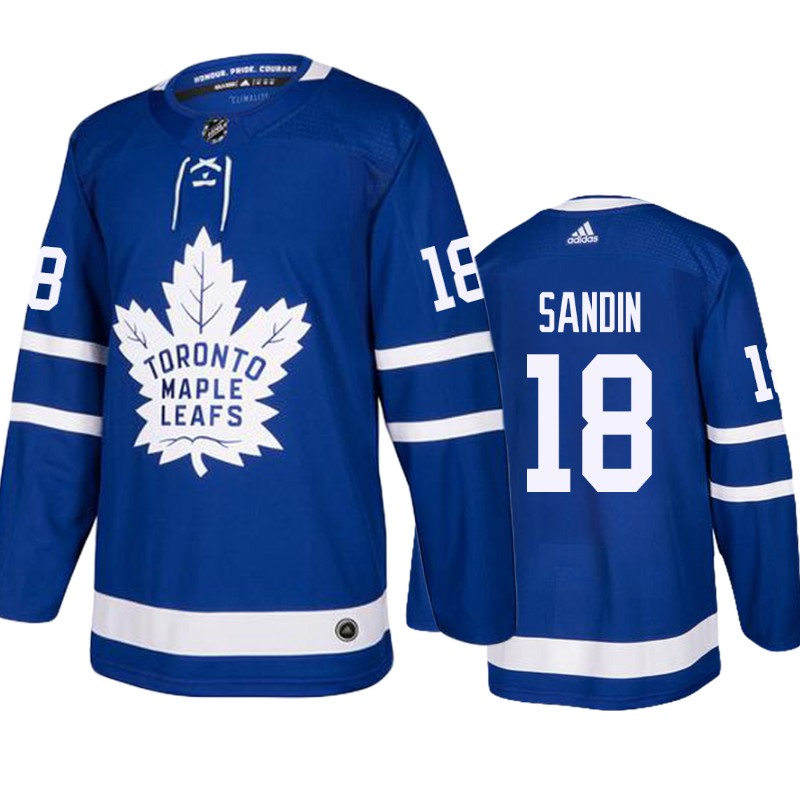 Maple Leafs Rasmus Sandin Blue NHL Draft Jersey