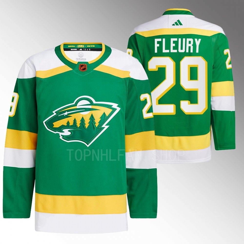 Marc-Andre Fleury Minnesota Wild Reverse Retro 2.0 Authentic Pro Green 2022 Jersey
