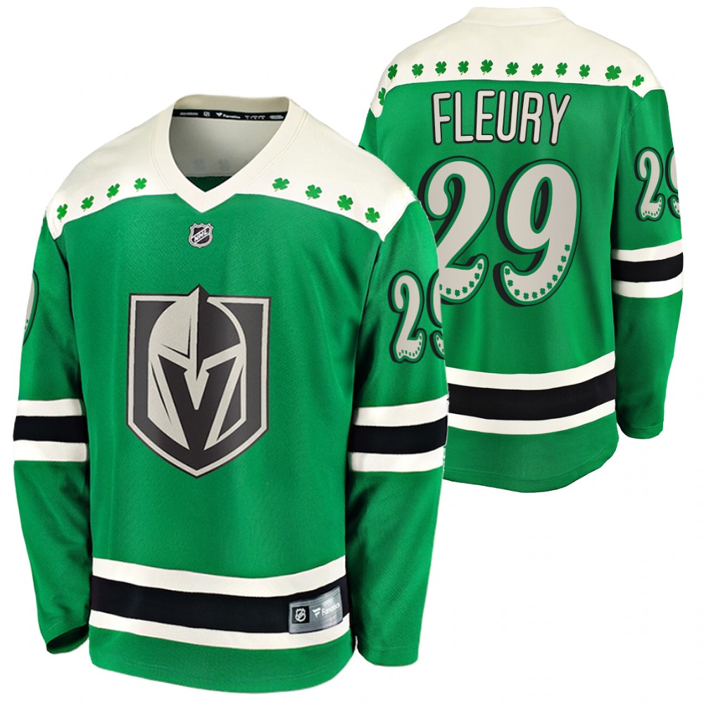 Marc-andre Fleury Golden Knights 2021 St Patricks Day Green #29 Jersey