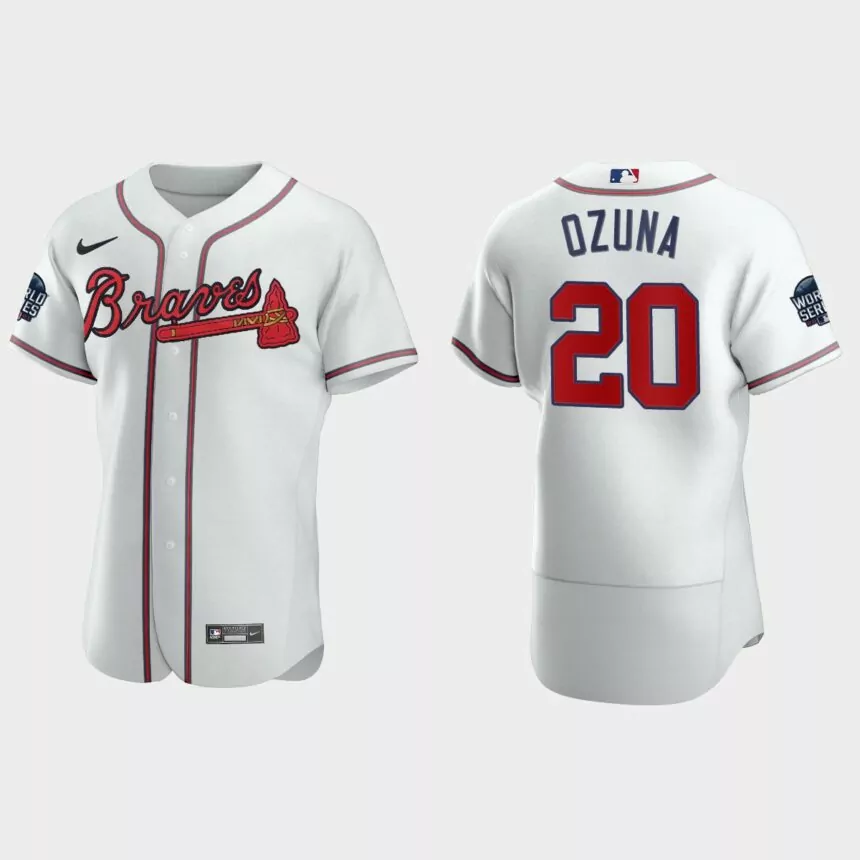 Marcell Ozuna Atlanta Braves 2021 World Series Authentic Jersey – White