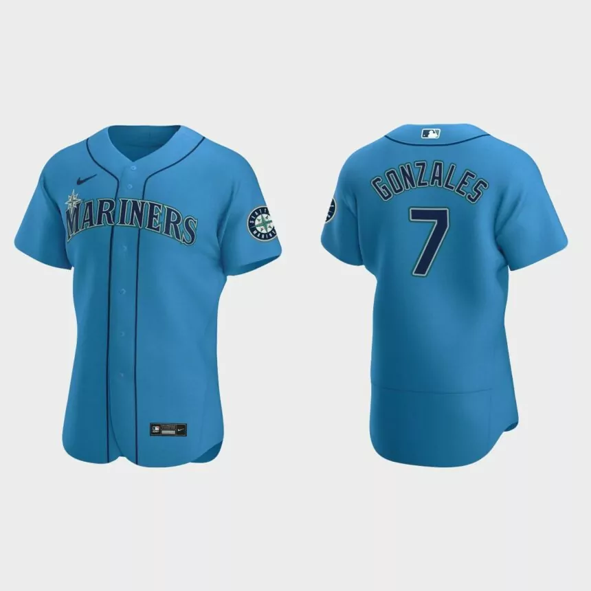 Marco Gonzales #7 Seattle Mariners Royal Authentic 2020 Alternate Jersey