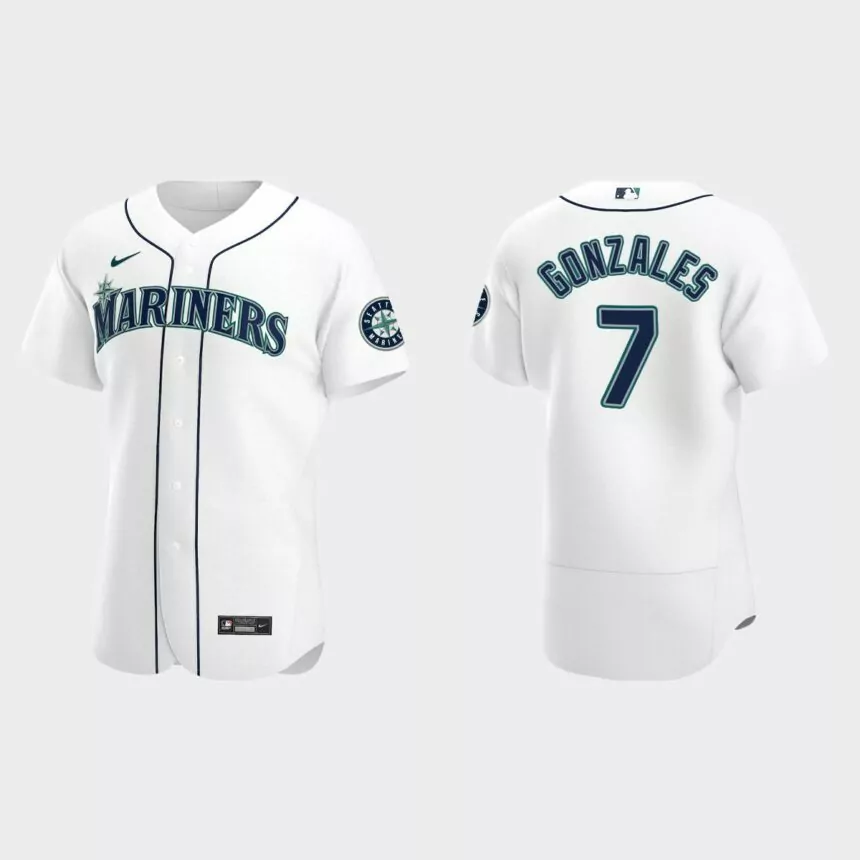 Marco Gonzales #7 Seattle Mariners White Authentic 2020 Home Jersey