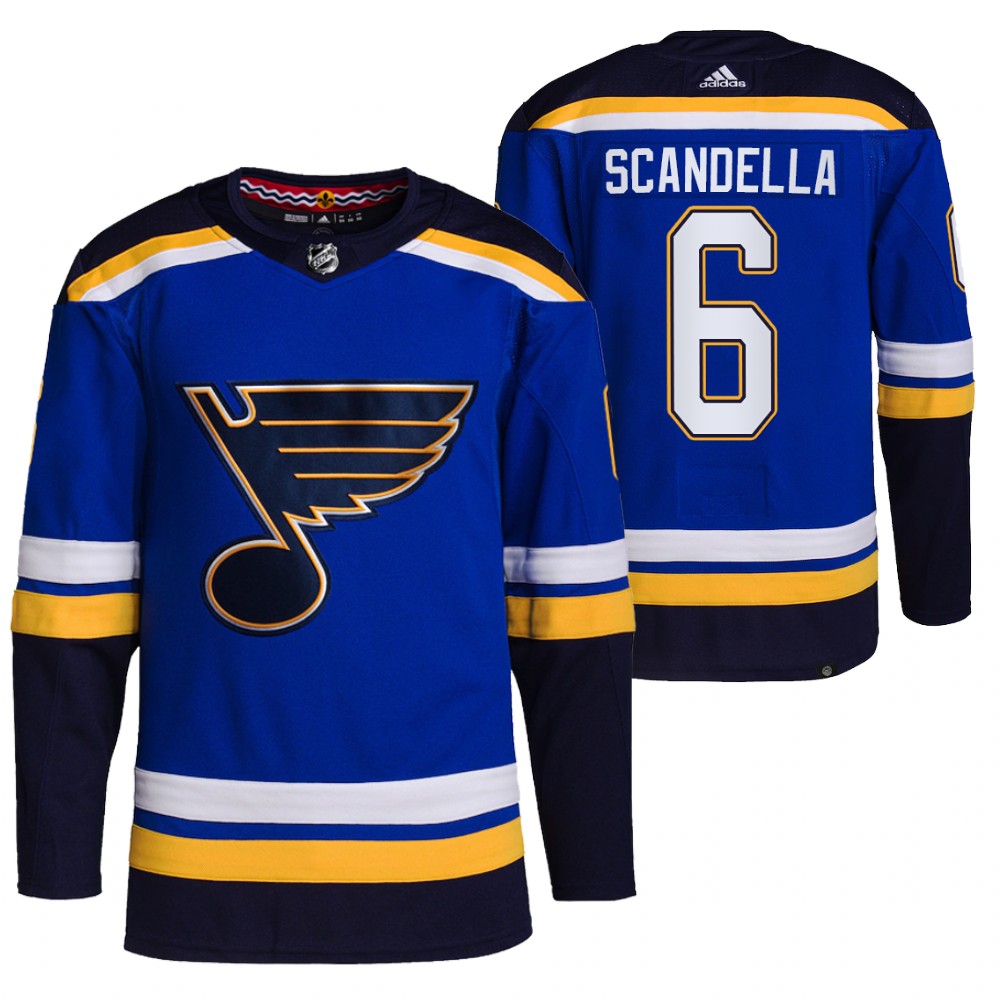 Marco Scandella 2021-22 St. Louis Blues Blue Home Primegreen Authentic Pro Jersey