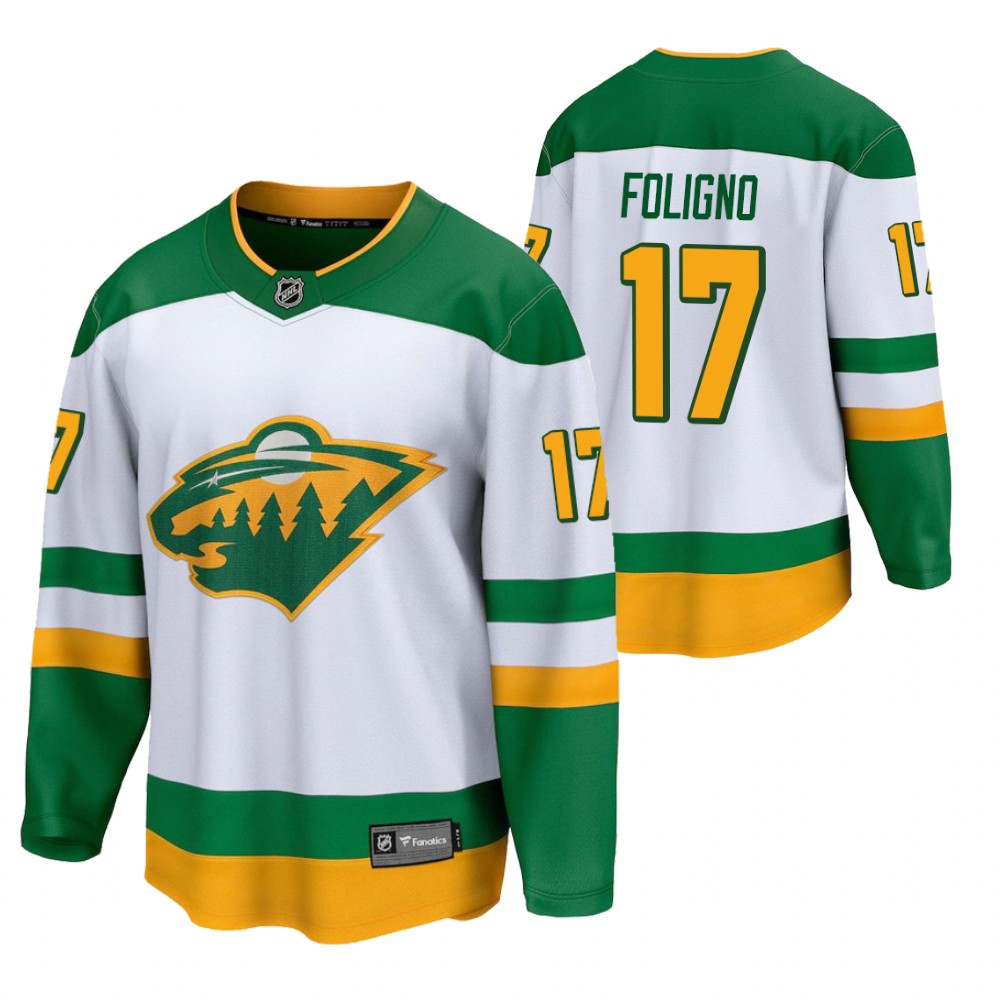 Marcus Foligno Wild 2021 Reverse Retro White Jersey Special Edition