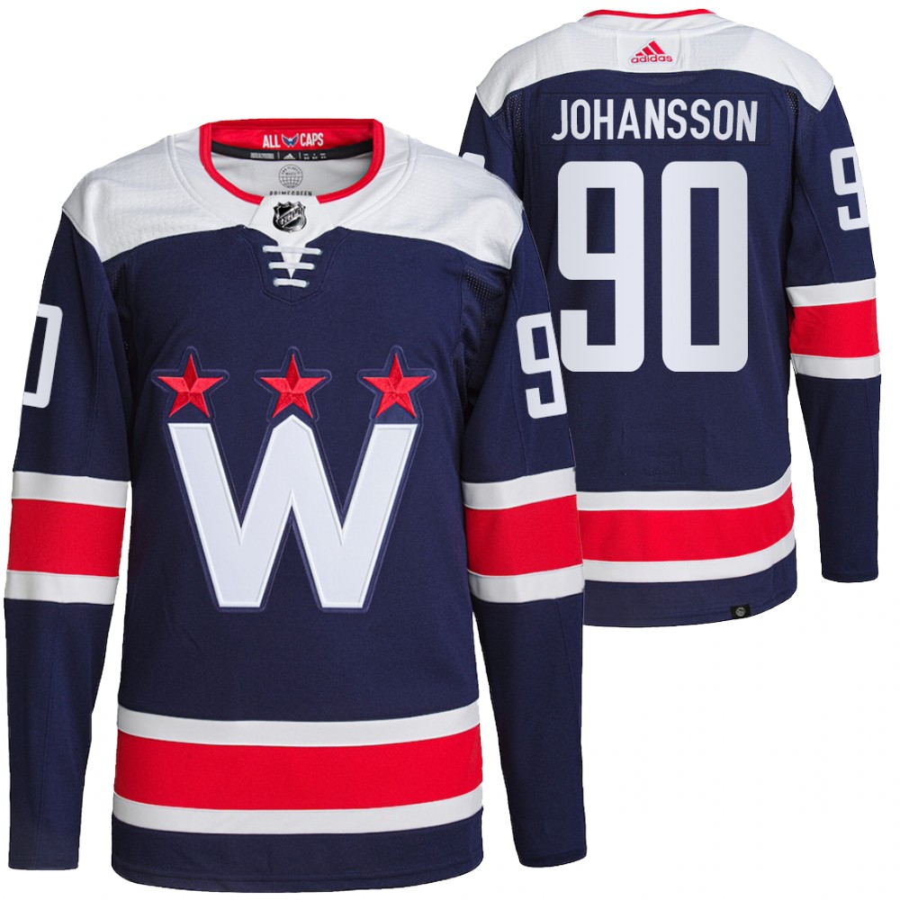 Marcus Johansson 2022 Washington Capitals Navy Alternate Primegreen Authentic Pro Jersey
