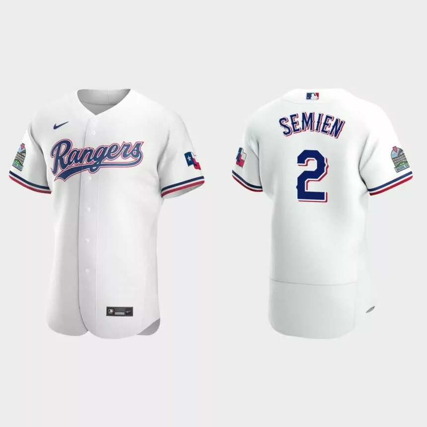 Marcus Semien Texas Rangers Authentic Home Jersey – White