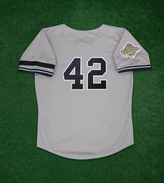Mariano Rivera 1996 New York Yankees Cooperstown Men's Grey World Series Jersey