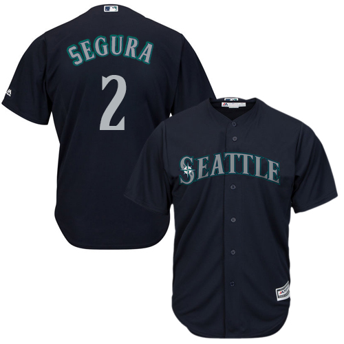 Mariners #2 Jean Segura Navy Blue Cool Base Stitched Youth Baseball Jersey