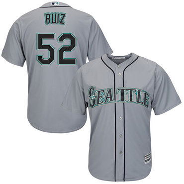 Mariners #52 Carlos Ruiz Grey Cool Base Stitched Youth MLB Jersey