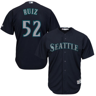 Mariners #52 Carlos Ruiz Navy Blue Cool Base Stitched Youth MLB Jersey