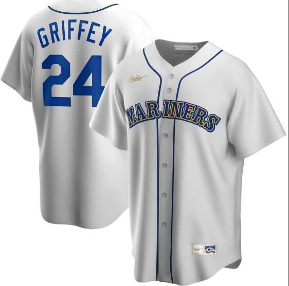 Mariners 24 Ken Griffey Jr. White 2020 Nike Cool Base Jersey