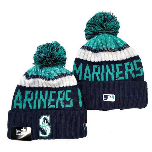 Mariners Team Logo Pom Knit Hat YD