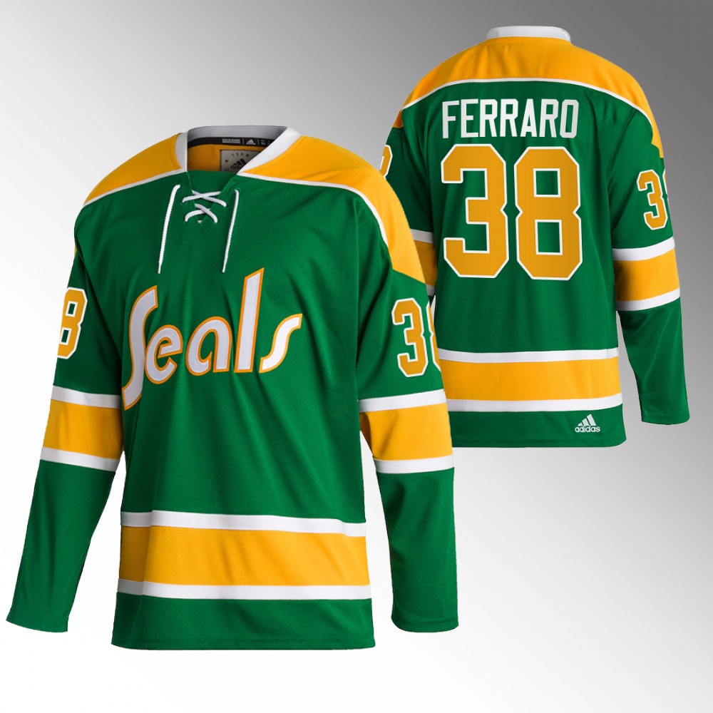 Mario Ferraro 2022-23 San Jose Sharks Reverse Retro 2.0 Green Jersey Authentic