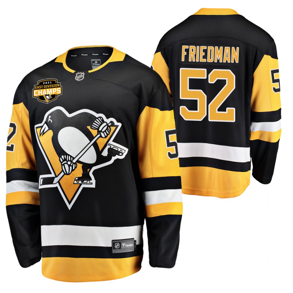 Mark Friedman Penguins 2021 East Division Champions Black Jersey
