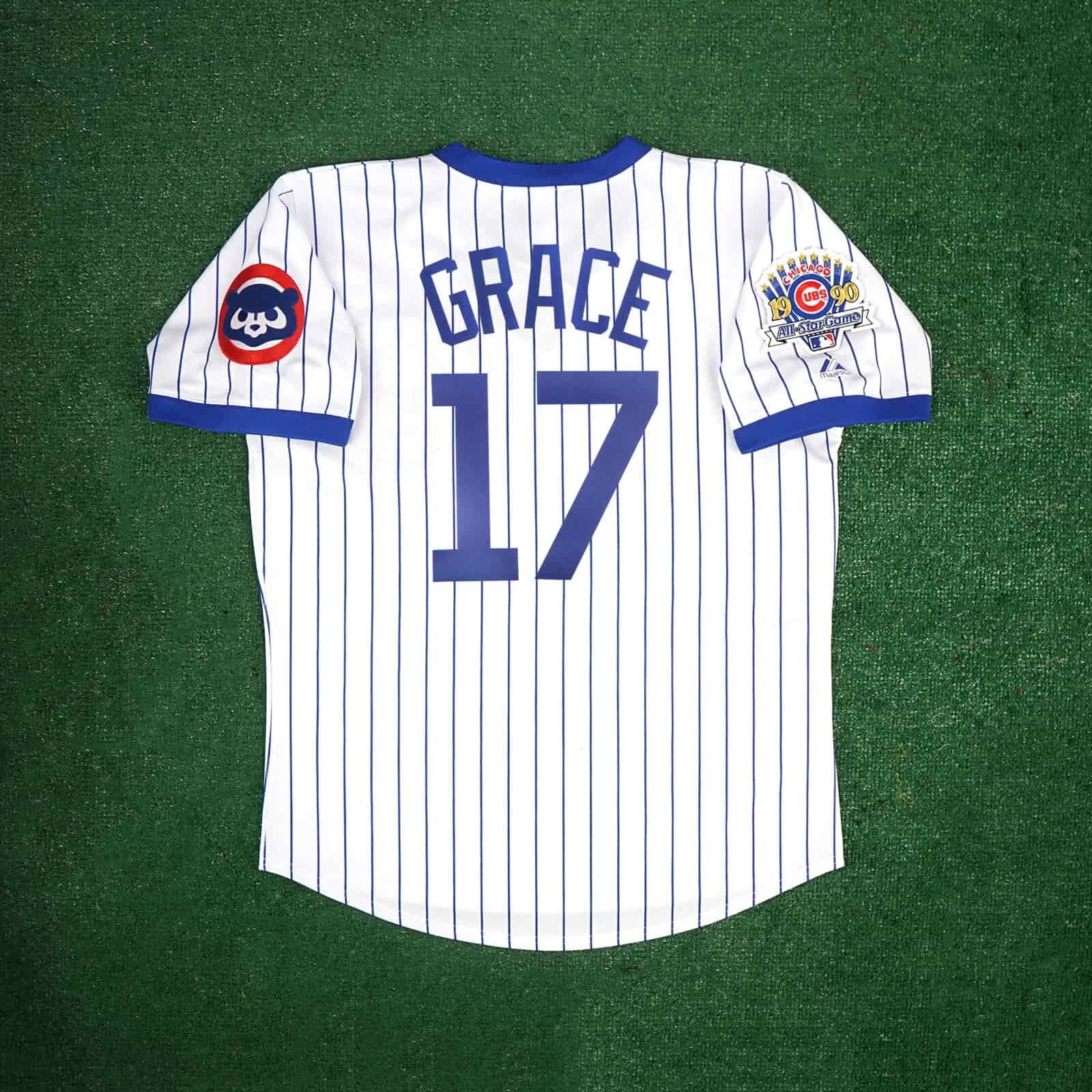 Mark Grace 1990 Chicago Cubs Men's Home Cooperstown Jersey w All Star Patch