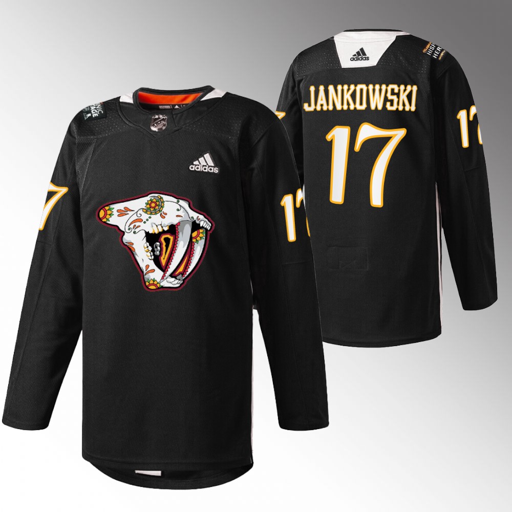 Mark Jankowski Predators Hispanic Heritage 2022 Jersey Black Warmup