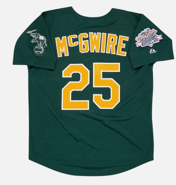 Mark McGwire Oakland Athletics 1989 World Series Alternate Green Men's Jersey