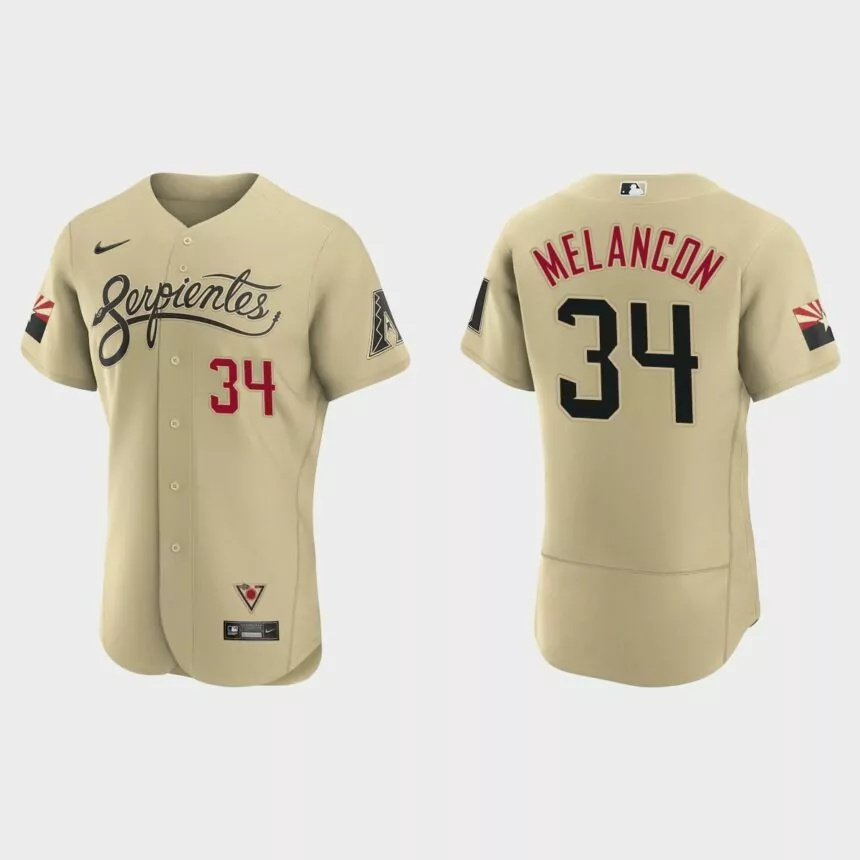 Mark Melancon Arizona Diamondbacks 2021 City Connect Authentic Jersey – Gold.jpg