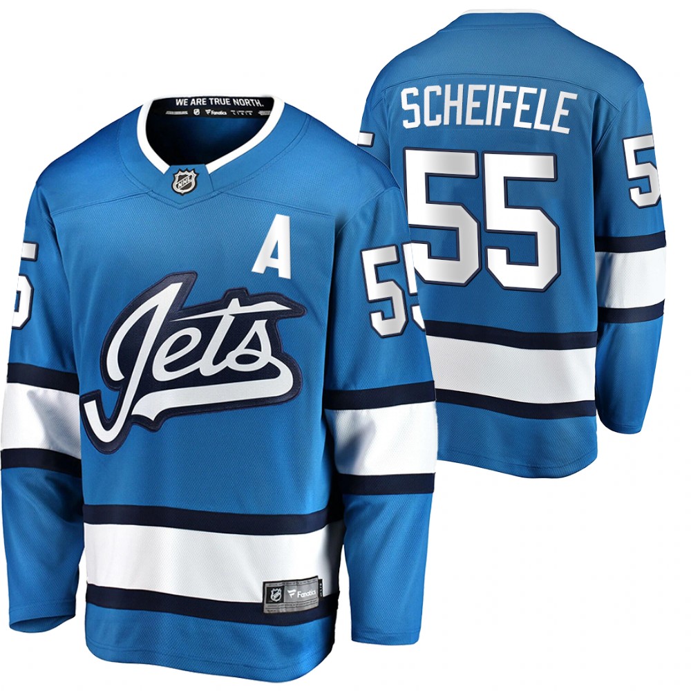 Mark Scheifele Jersey Winnipeg Jets 2020 Alternate Blue Breakaway Player Men's